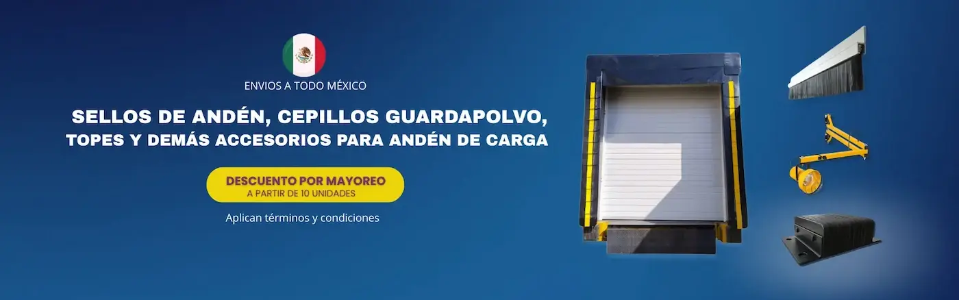 Equipos logísticos Gurutics: sellos, topes, lámparas y cepillos para andén Equipos logísticos Gurutics: sellos, topes, lámparas y cepillos para andén
