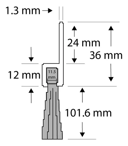 Guardapolvo; Cerdas de 4"; Longitud total de 84"; Nylon; Perfil vertical de aluminio.