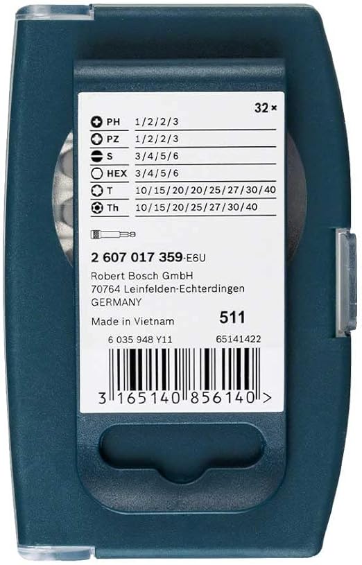 Bosch Set de puntas c/adaptador 32 pz.