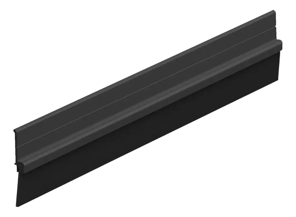 Guardapolvo de Aluminio con cinta de vinil de 120cm color Negro - Sellado de Puertas y ahorro Energetico