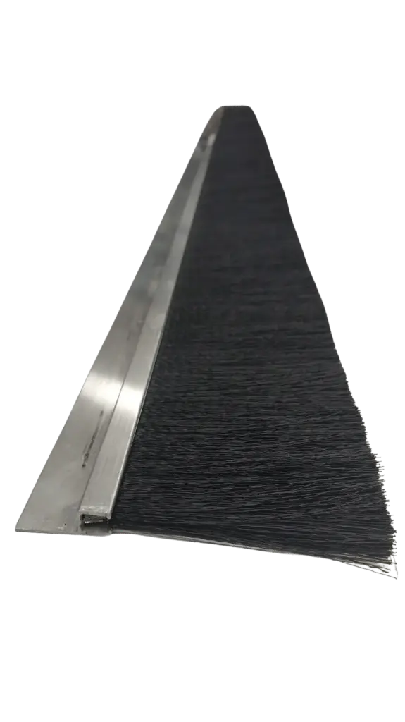 Guardapolvo Nylon 4" Cerdas, 84" Longitud, Perfil de Aluminio Vertical