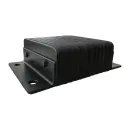 Tope de Andén Laminado de Banda Minera y Acero 10"x10"x4.5"