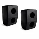 Par de topes para camioneta, Ancho de 10 cms, Largo de 14.5 cms, Profundidad 8.5 cms