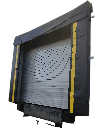 Sello de Andén con Cabezal Cortina para Puerta de 10' x 10' y Proyección de 20" 